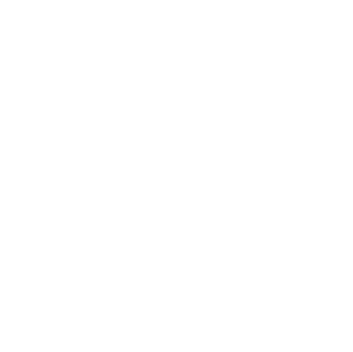 Blueprint technical drawing of the peace symbol